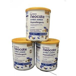 NEOCATE Syneo Junior Hypoallergenic Unflavored Flavored 3 Cans x 14.1oz) 2/2026
